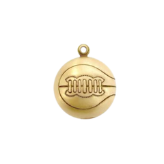 Vintage Basketball Brass Charm