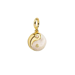 Yin and yang pearl charm