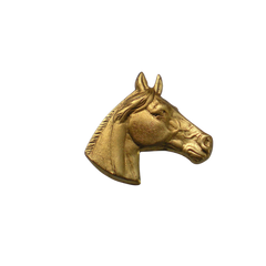 Brass Horse Head Charm