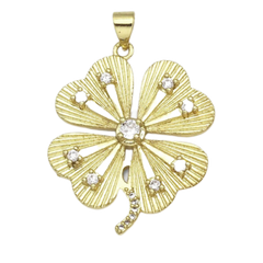 Gold Shamrock Pendant