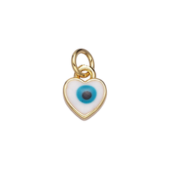 Evil Eye Heart Charm
