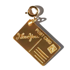 I Love You Postcard Charm