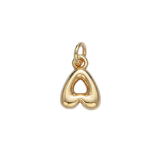 A Bubble Initial Letter Charm