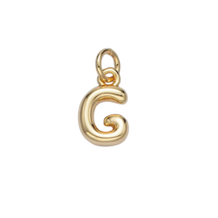 G Bubble Initial Letter Charm
