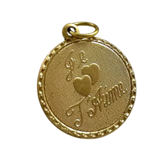 Je T'aime Brass Charm