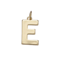 E Initial Letter Charm