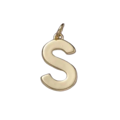 S Initial Letter Charm