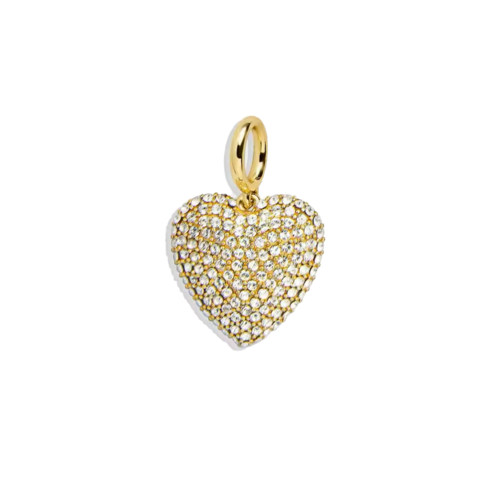 Rhinestone Heart Charm