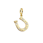 Rhinestone Horseshoe Charm