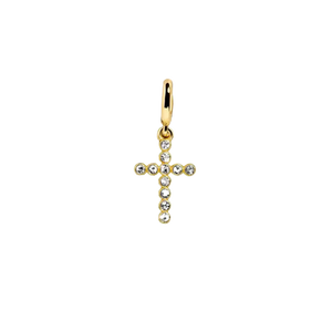Rhinestone Cross Charm Pendant