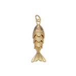 Gold Gilded Fish Charm