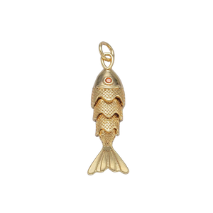 Gold Gilded Fish Charm