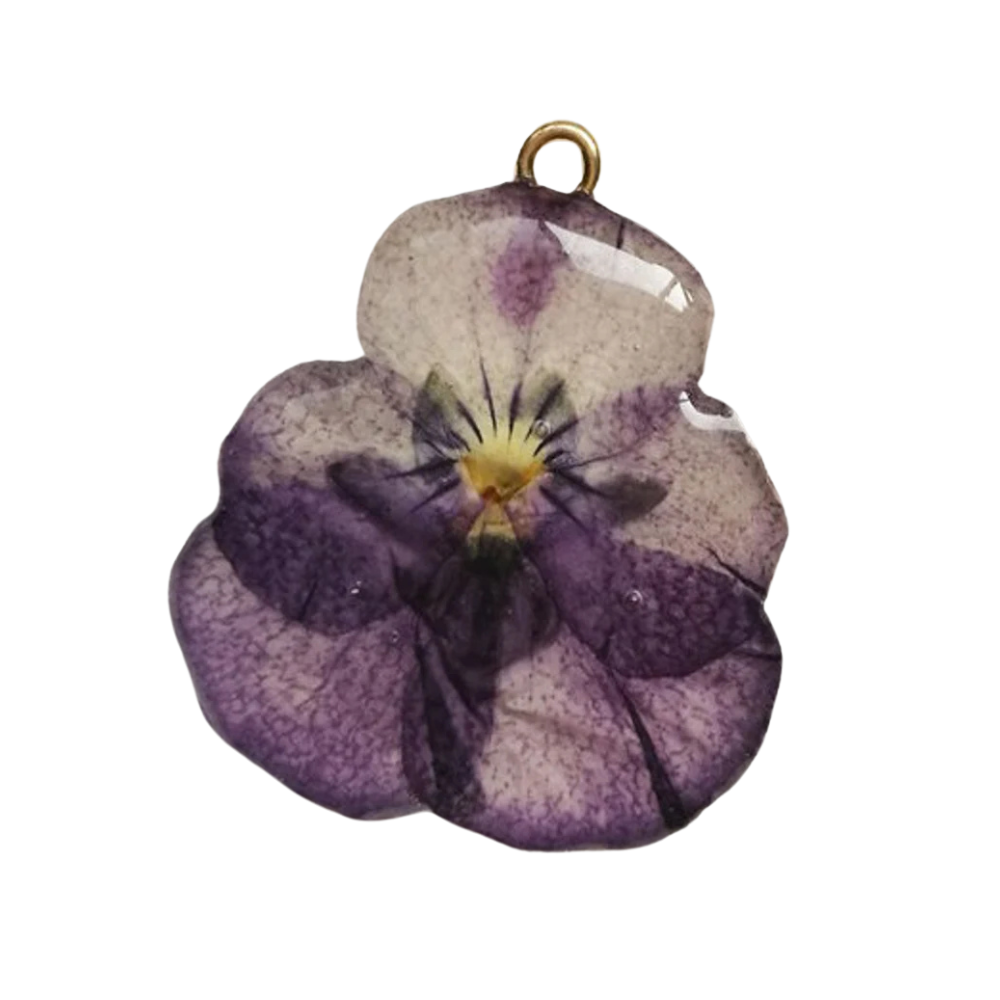 Pressed Flower Charm