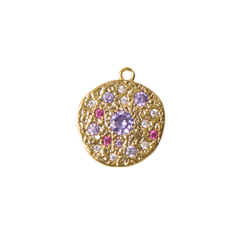 Lavender Cosmic Bloom Medallion