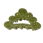 The Dolly Rhinestone Hair Claw in Green