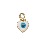 Evil Eye Heart Charm