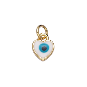 Evil Eye Heart Charm