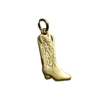 Gold Cowboy Boot Charm