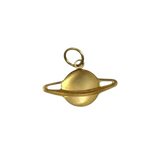 Gold Saturn Charm