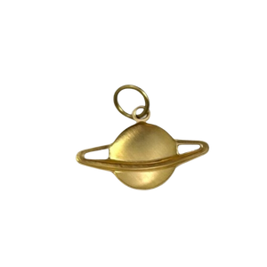 Gold Saturn Charm