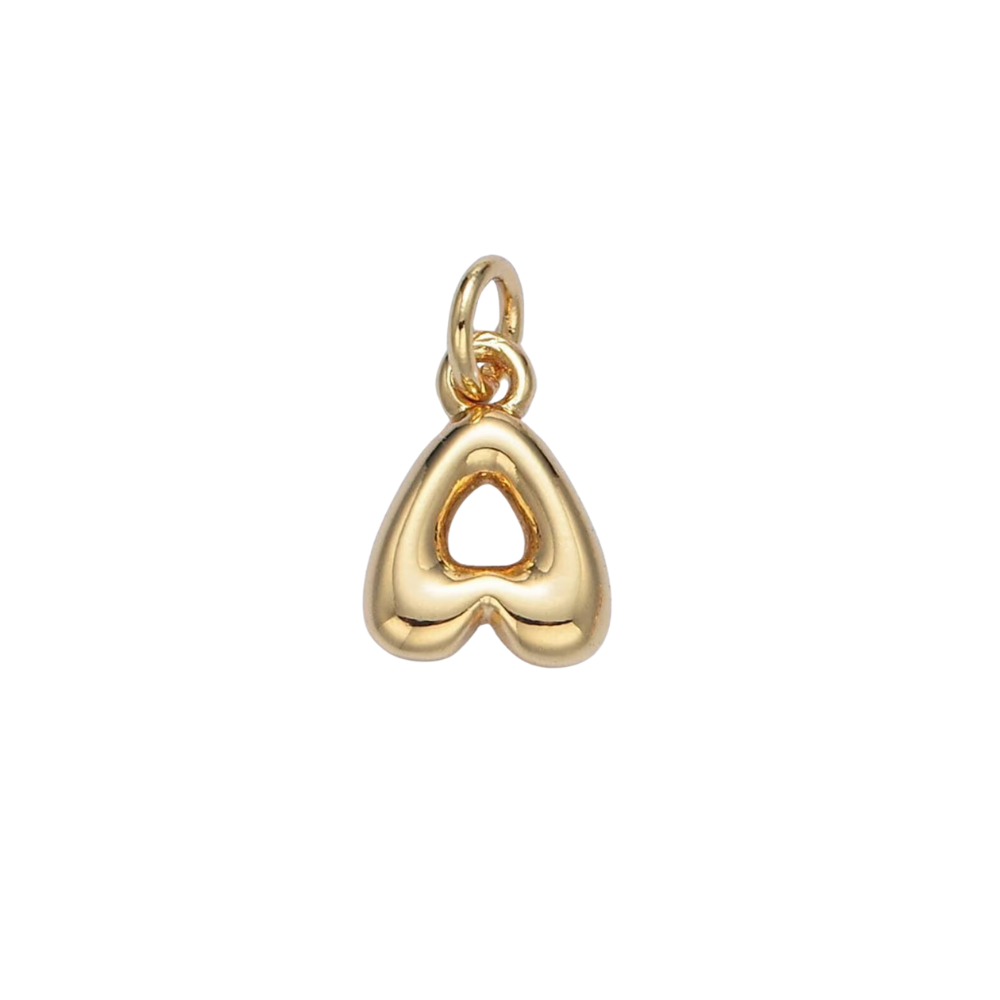 A Bubble Initial Letter Charm