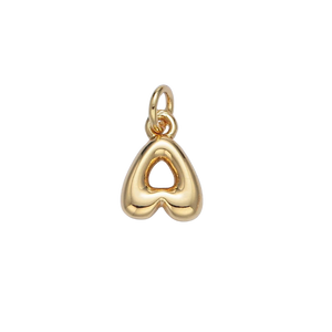 A Bubble Initial Letter Charm