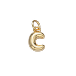 C Bubble Initial Letter Charm