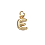 E Bubble Initial Letter Charm