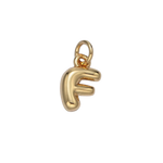 F Bubble Initial Letter Charm