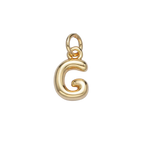 G Bubble Initial Letter Charm