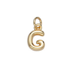 G Bubble Initial Letter Charm