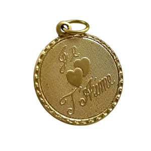 Je T'aime Brass Charm