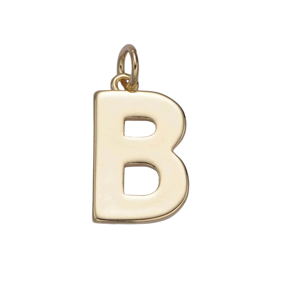 B Initial Letter Charm