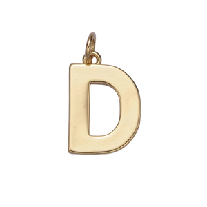 D Initial Letter Charm