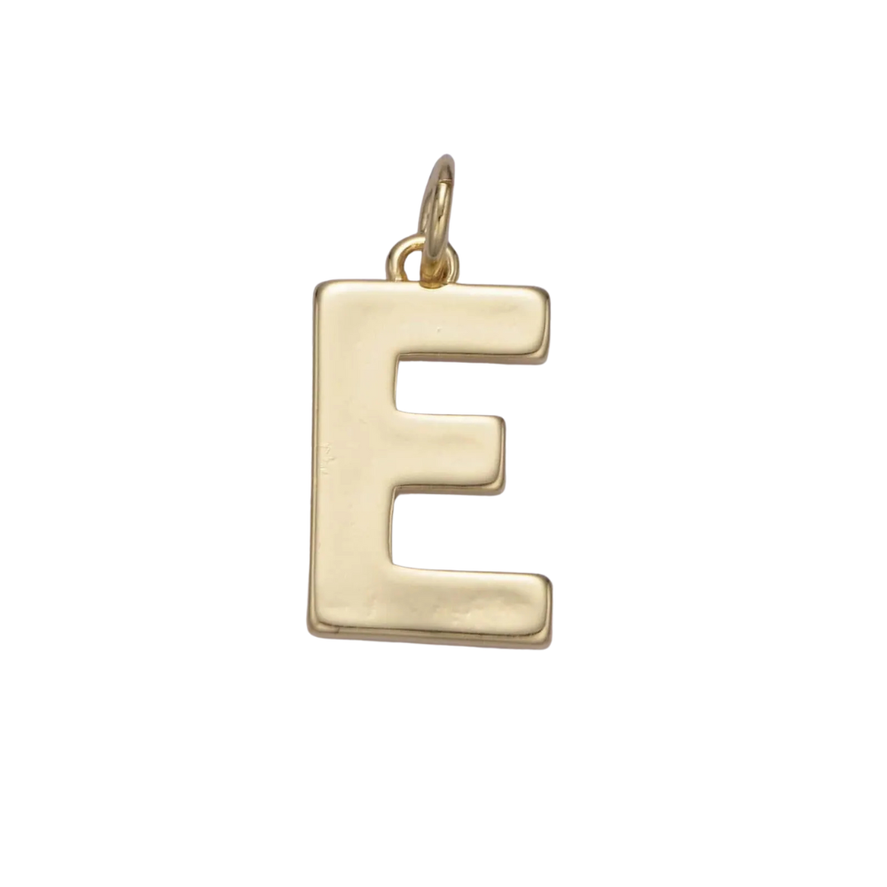 E Initial Letter Charm