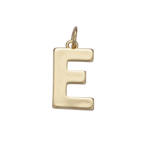 E Initial Letter Charm