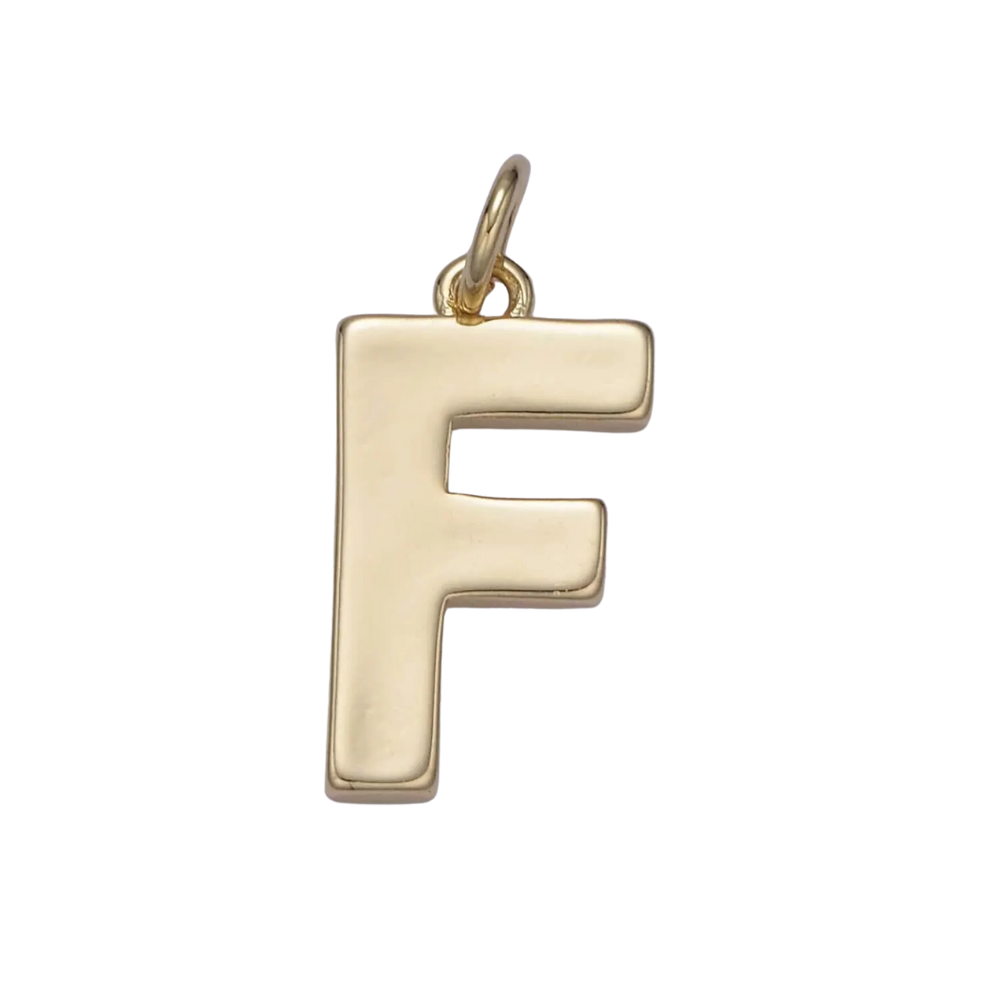 F Initial Letter Charm