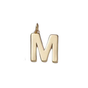 M Initial Letter Charm