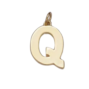 Q Initial Letter Charm