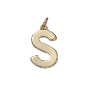 S Initial Letter Charm