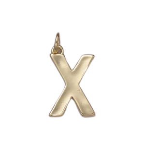 X Initial Letter Charm