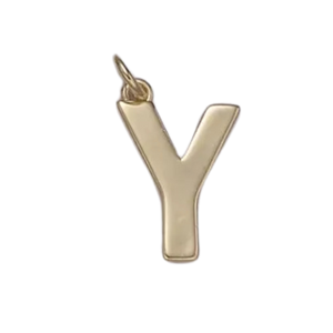 Y Initial Letter Charm