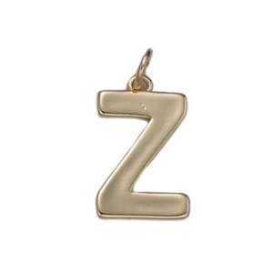 Z Initial Letter Charm